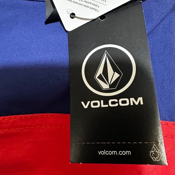 Volcom Men Size 30 Blue Colorblock Vision Liberators Swim Board Short NWT - Picture 7 of 10